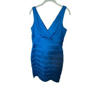 Calvin Klein Sleeveless Blue Dress Size 8 EUC